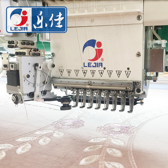 9 Colors 24 Heads Flat High Speed With Coiling Device Embroidery Machine, Leading enterprise of Chinese Embroidery Machine 