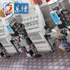 9 Colors 6+6 Heads Flat High Speed Mixed With Spray Printing Embroidery Machine, Leading Enterprise of Chinese Embroidery Machine 