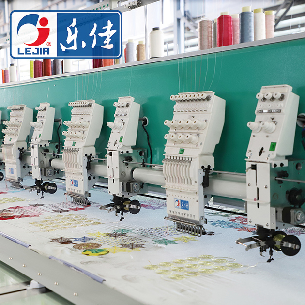 6 Colors Flat with Taping Embroidery Machine, High Quality Embroidery Machine Supplier