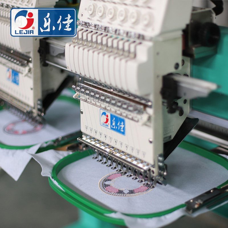 2 Heads Tubular/ Tshirt/ Cap Embroidery Machine with cheap price