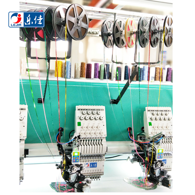 9 Needles 12 Heads High Speed Embroidery Machine With 6 Colors Sequin Device, Computer Embroidery Machine With Cheap Price