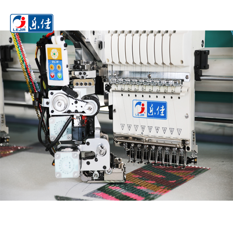 9 Needles 15 Heads High Speed Embroidery Machine With 4 Colors Sequin Device, Computer Embroidery Machine With Cheap Price